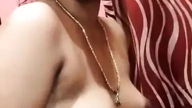 Sharp boobs desi wife topless before sex action