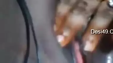 Horny MILF actively rubs and fingers her wet Desi twat for XXX vid