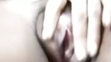 Horny cute Indian girl naked fingering video call